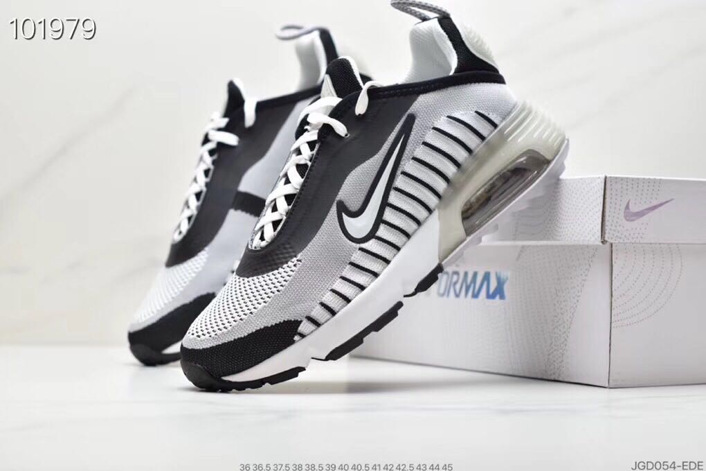 Women Nike Air Max Vapormax 2090 Flyknit White Black Shoes - Click Image to Close